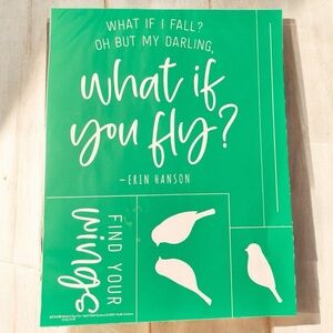 * WHAT IF YOU FLY ~ Chalk Couture Reusable Transfer Stencil ~ 8.5x11